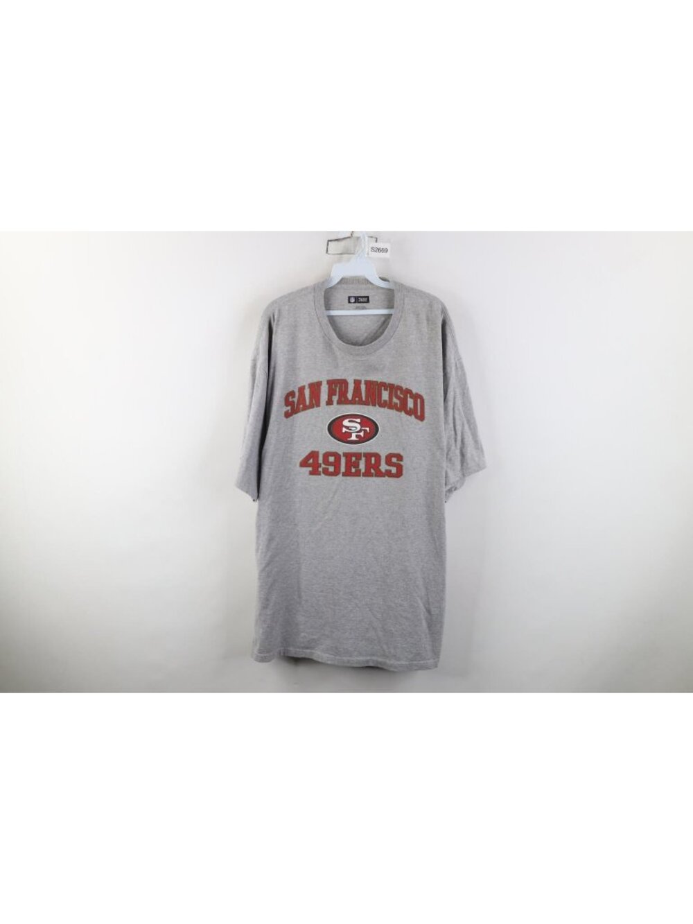 Y2K NFL Mens 2XL XXL San Francisco 49ers Football Short Sleeve T-Shirt Gray